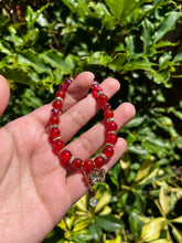Load image into Gallery viewer, GemDrop Dangle Bracelets: Carnelian with Butterfly Charm