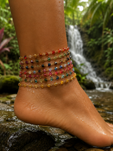 Load image into Gallery viewer, Glass Crystal Anklets - Tarnish Resistant &amp; Stainless Steel
